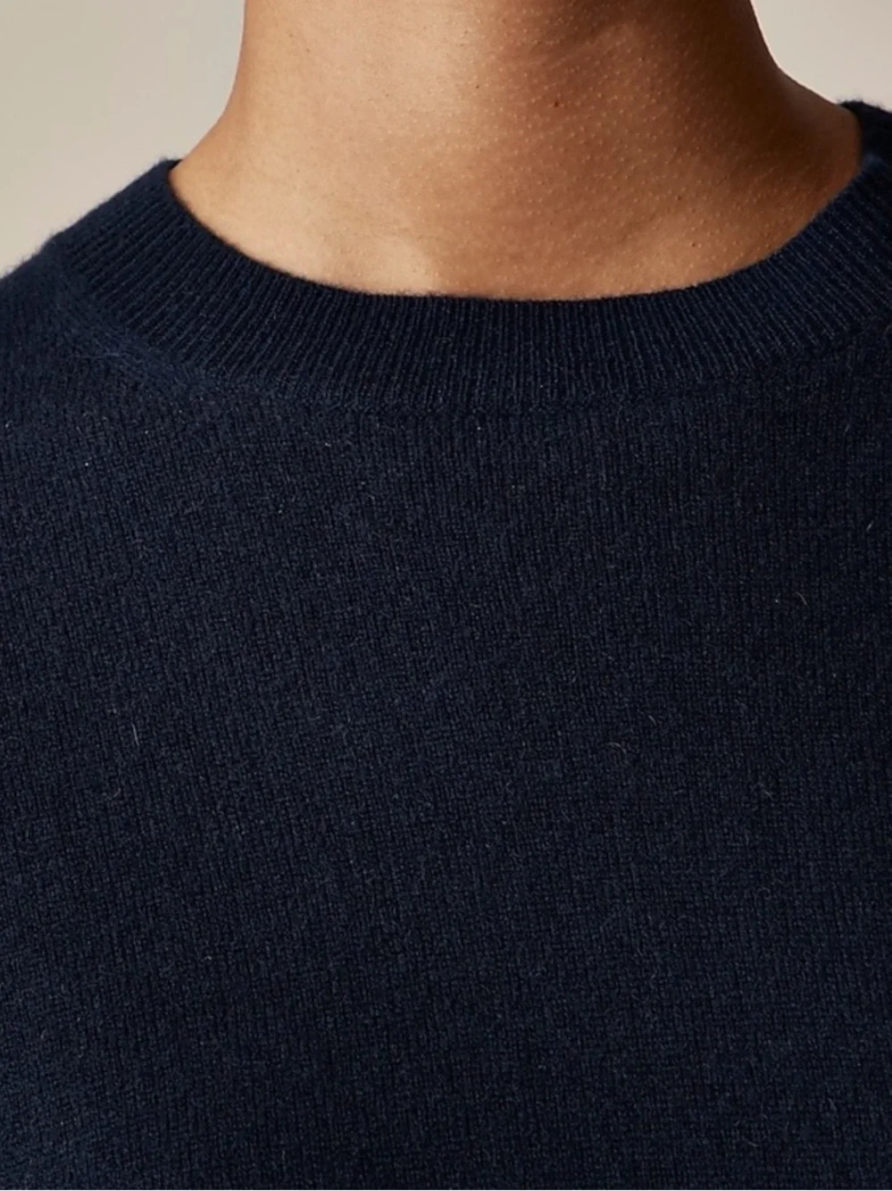 J. Crew Classic Fit Cashmere Crewneck Sweater in Navy Blue Size Small NWT